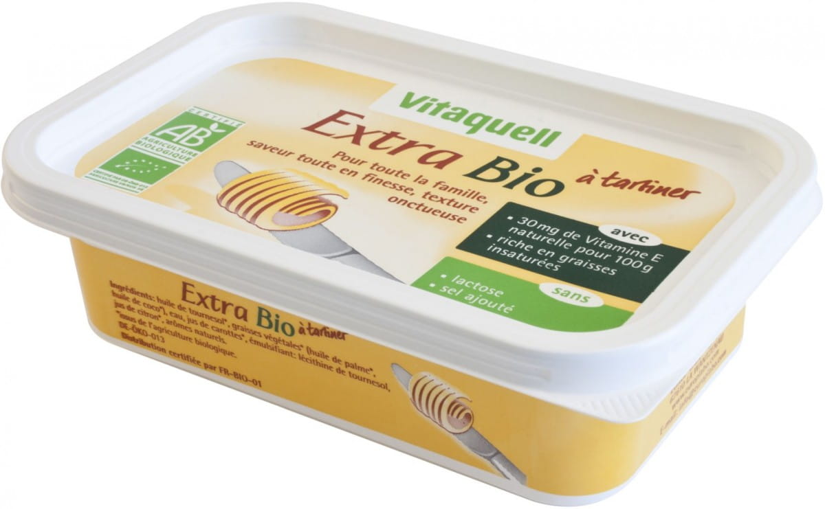Margarine extra BIO 250 g - VITAQUELL