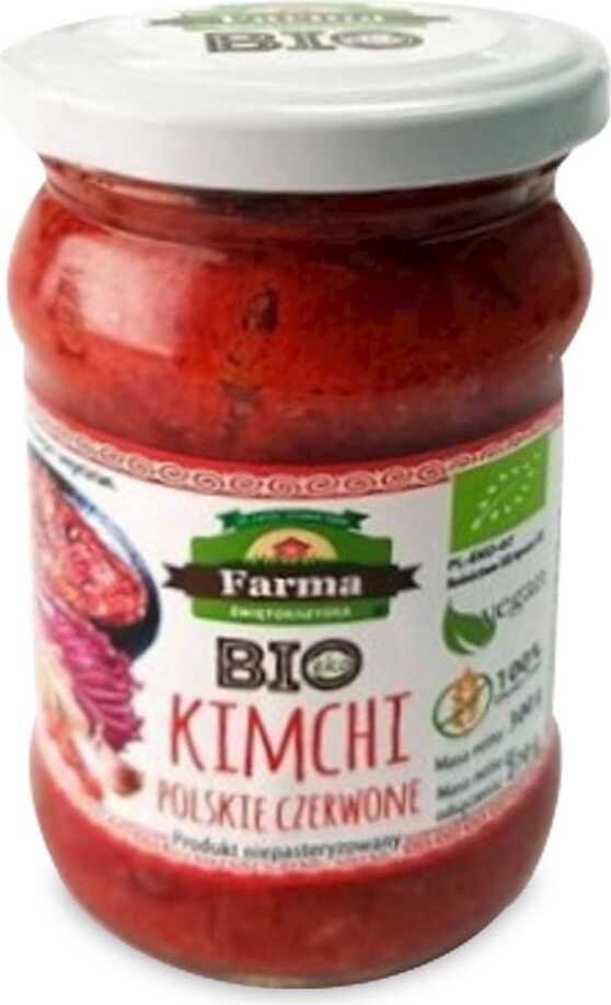 Kimchi rouge bio sans gluten 300 g (270g) - FARMA ŚWIĘTOKRZYSKA
