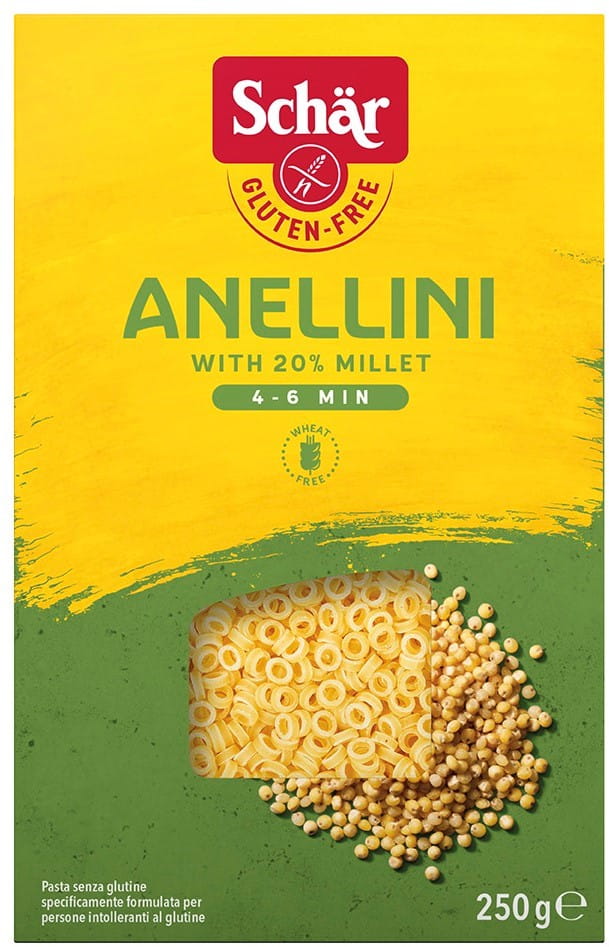 Pâte de gluten - anellini sans 250 g SCHÄR