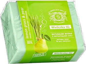 Savon aux cristaux de sel citronnelle et poire 150 g - MINE DE SEL DE WIELICZKA