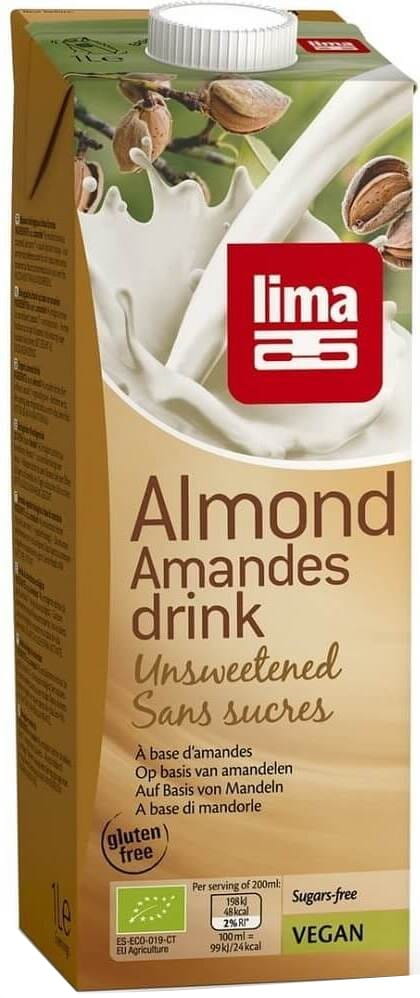 Boisson aux amandes sans gluten BIO 1000 ml - LIMA