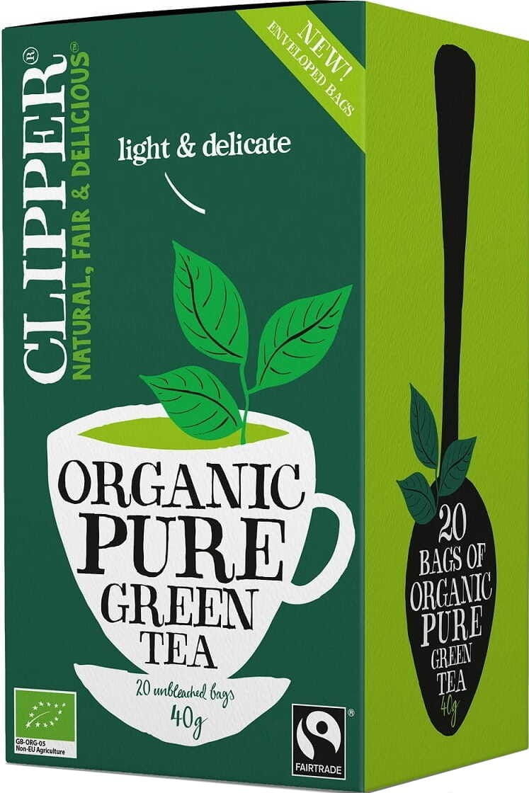 Thé vert équitable BIO (20 x 2 g) 40 g - CLIPPER