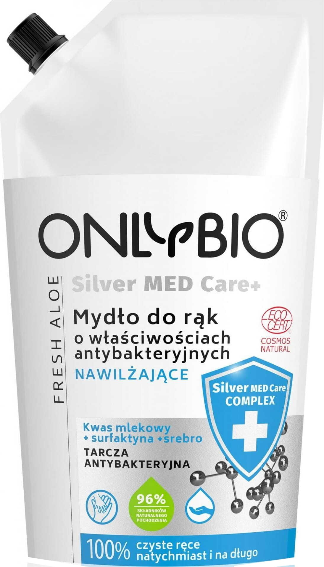 Savon hydratant pour les mains aux propriétés écologiques antibactériennes 500 ml - UNIQUEMENT BIO