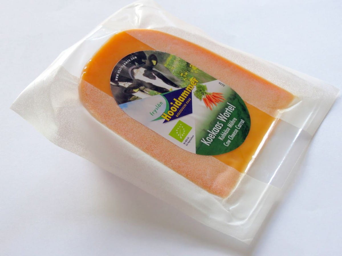 Fromage affiné à la carotte (50% de matière grasse sur sec) BIO 200 g - HOOIDAMMER