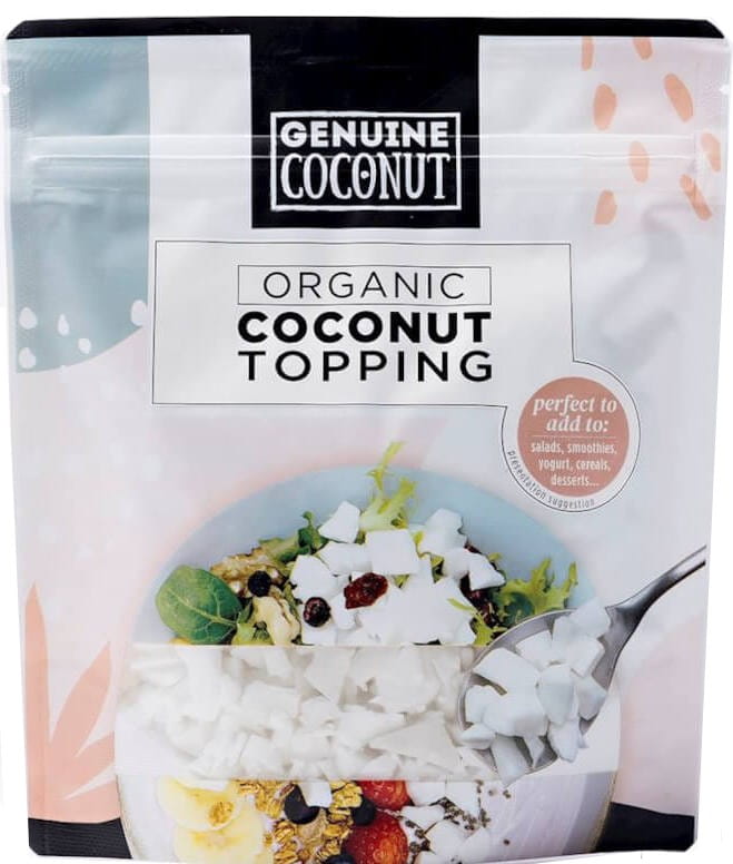 Garniture de noix de coco fraîche sans gluten BIO 150 g - GENUINE COCONUT