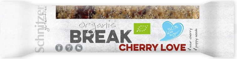 Barre d'avoine aux cerises et graines de pavot BIO sans gluten 40 g - SCHNITZER