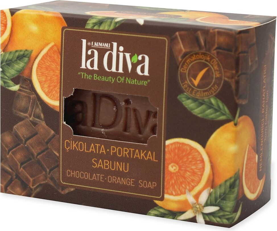 Savon en dés chocolat et orange 120 g - LA DIVA
