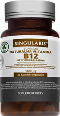 Vitamine B12 naturelle méthylcobalamine 1000 µg 60 gélules SINGULARIS