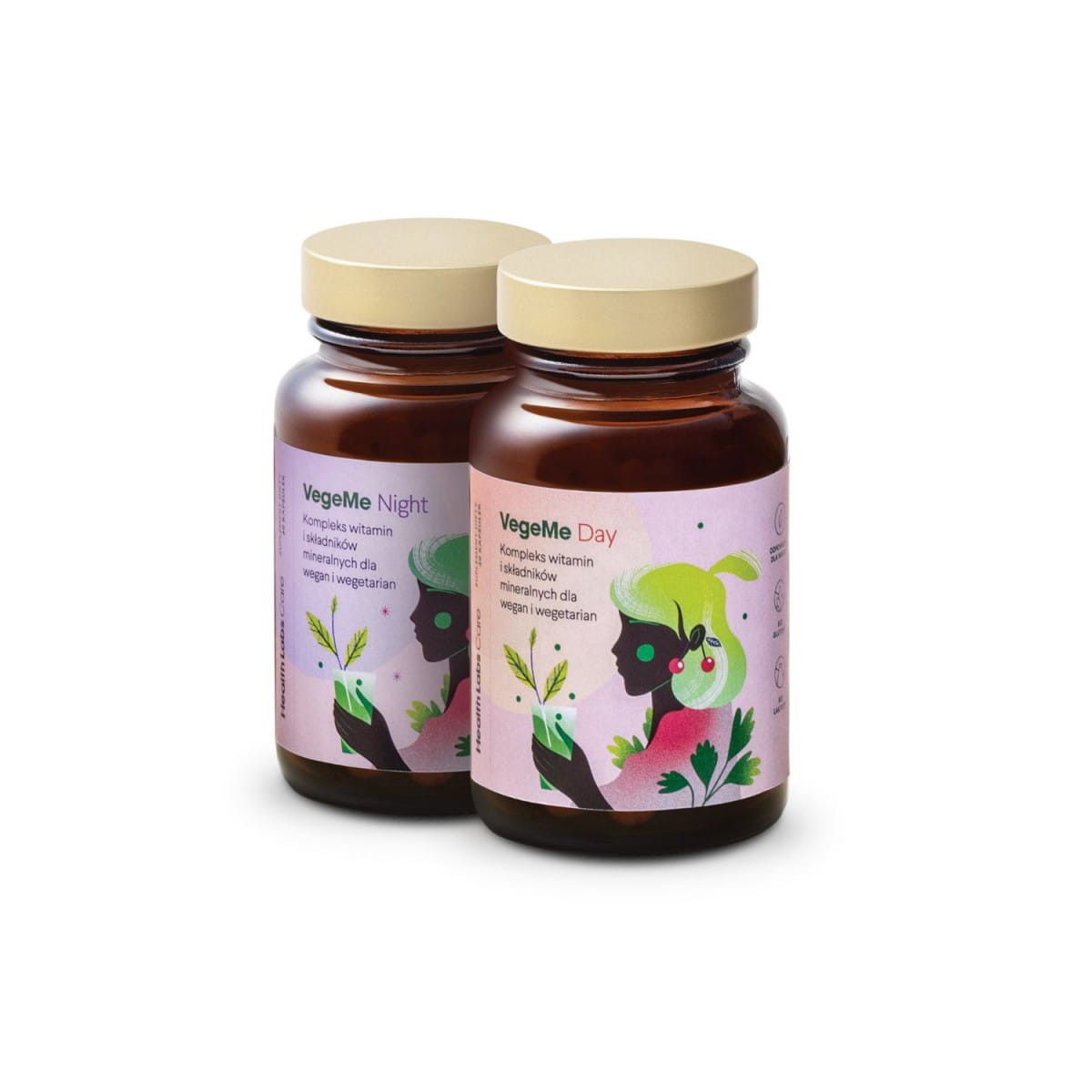 Gélules pour soutenir et compléter une alimentation végétale (vege me) 60 pièces (30 pièces x 2) - HEALTH LABS