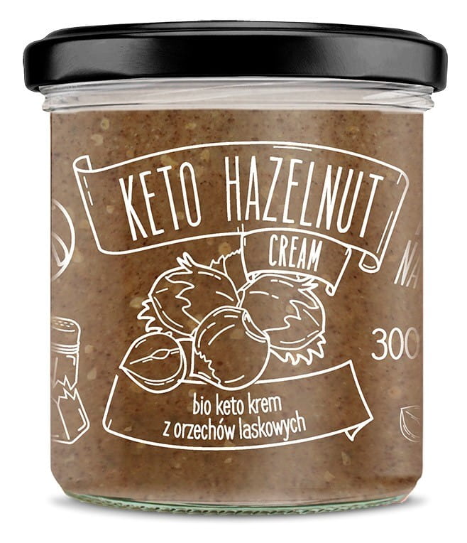 Crème de noisette Keto à l'huile de mtc BIO 300 g - ALIMENTATION DIÉTÉTIQUE