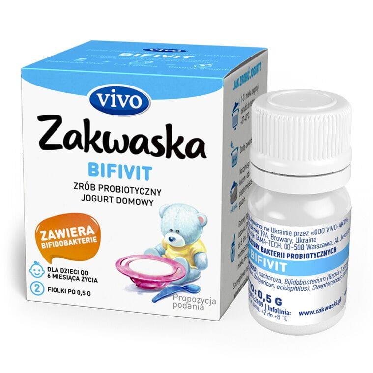 Yaourt maison bifivit cultures bactériennes vivantes Paquet probiotique 2 x 05g VIVO SOURCES