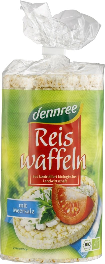 Galettes de riz complet au sel de mer sans gluten BIO 100 g - DENNREE