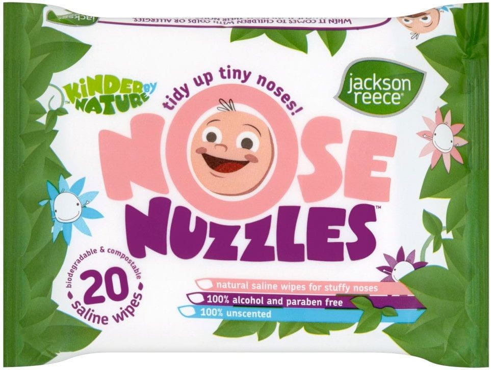 Lingettes bébé pour nez qui coule au sel de mer 20 pcs - JACKSON REECE