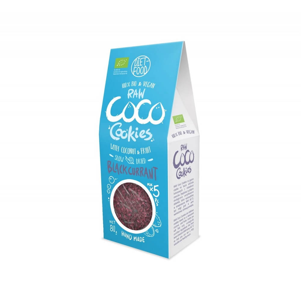 Biscuits à la noix de coco et au cassis BIO 80 g DIET FOOD