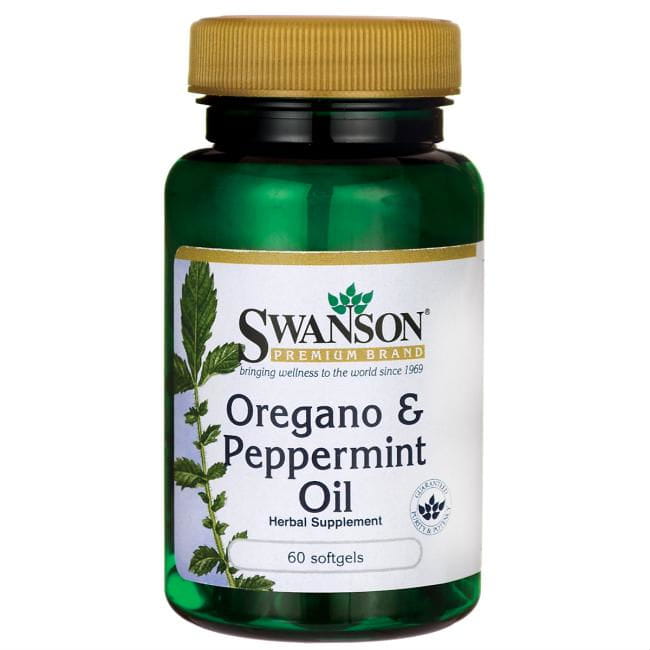 Huile d'origan et de menthe poivrée Huile d'origan et de menthe poivrée 60 capsules par SWANSON