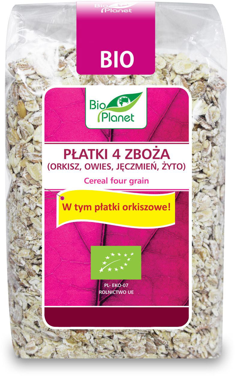 Flocons 4 céréales (épeautre avoine orge seigle) BIO 300 g - BIO PLANET