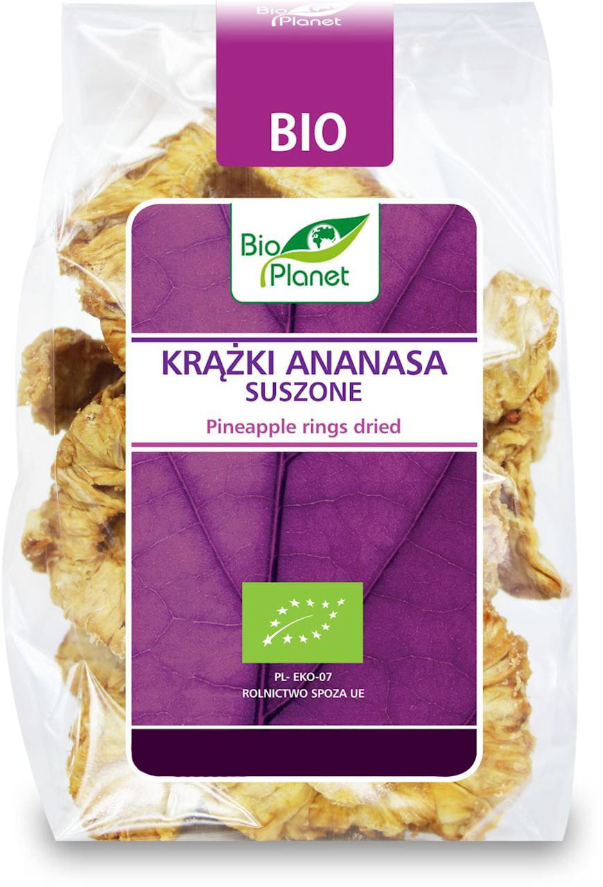 Rondelles d'ananas séchées BIO 100 g - BIO PLANET