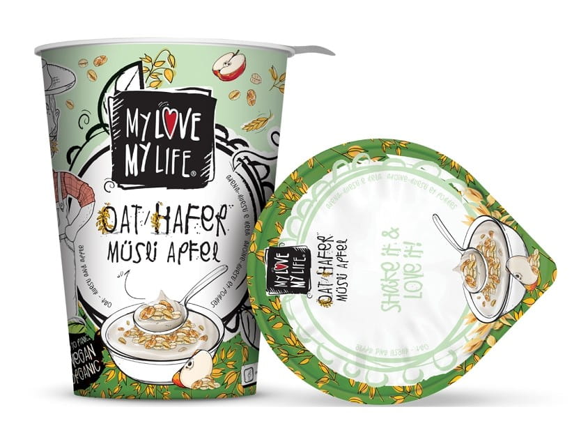 Dessert à l'avoine avec pomme et muesli BIO 400 g - MY LOVE MY LIFE