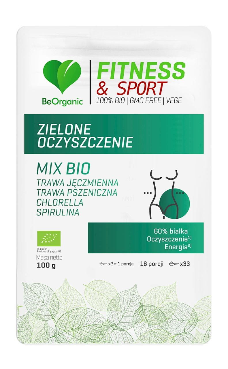 Mélange de poudre nettoyante verte BIO 100 g - BE ORGANIC