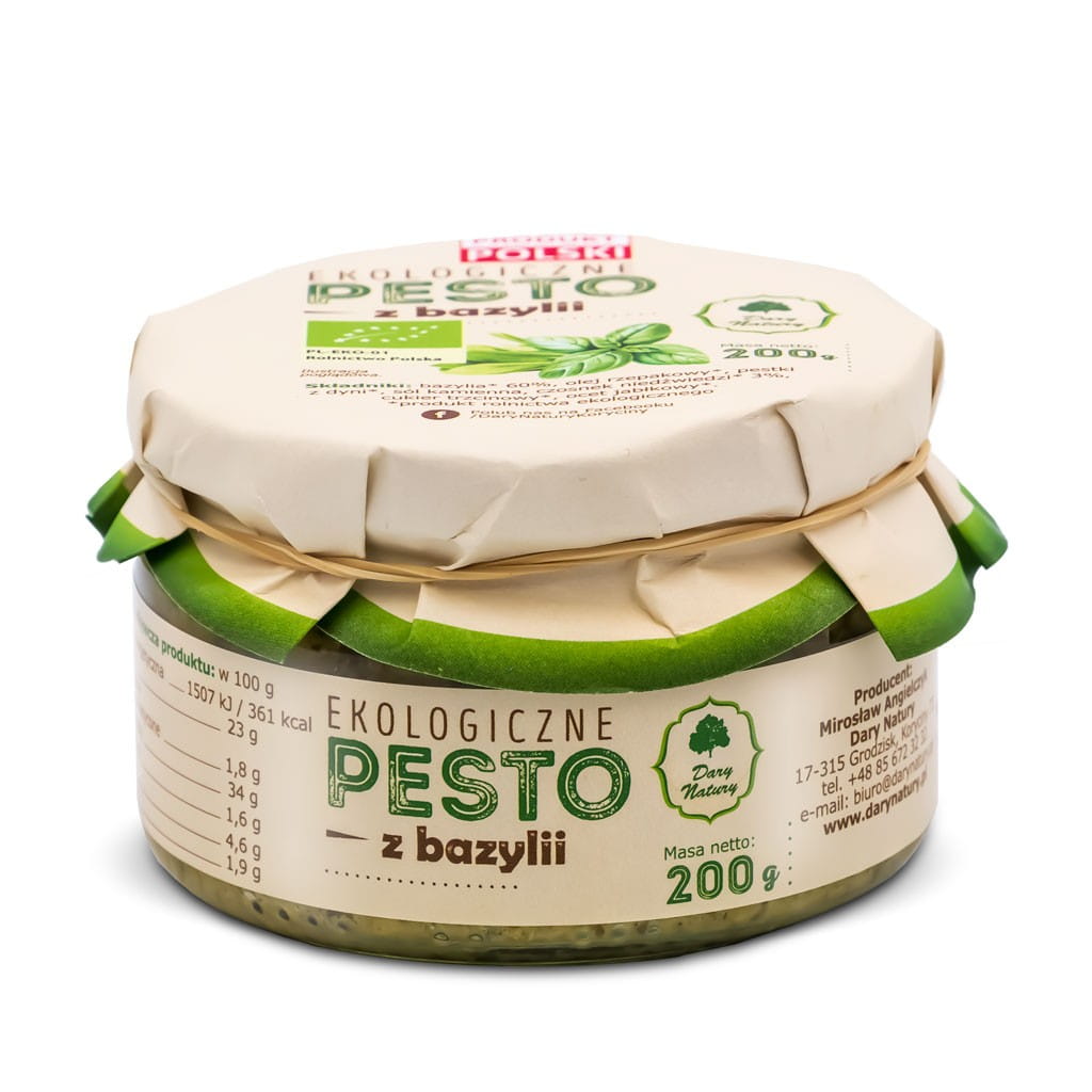 Pesto de basilic BIO 200 g - CADEAUX DE LA NATURE