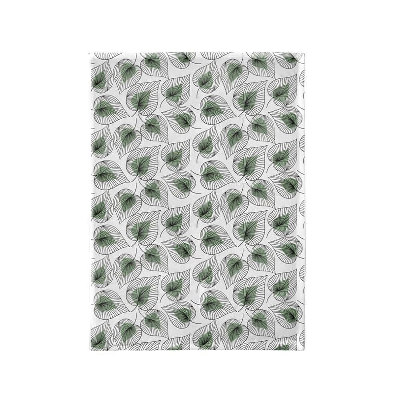 Torchon de cuisine en coton dessin au trait feuilles - CHIC - MIC