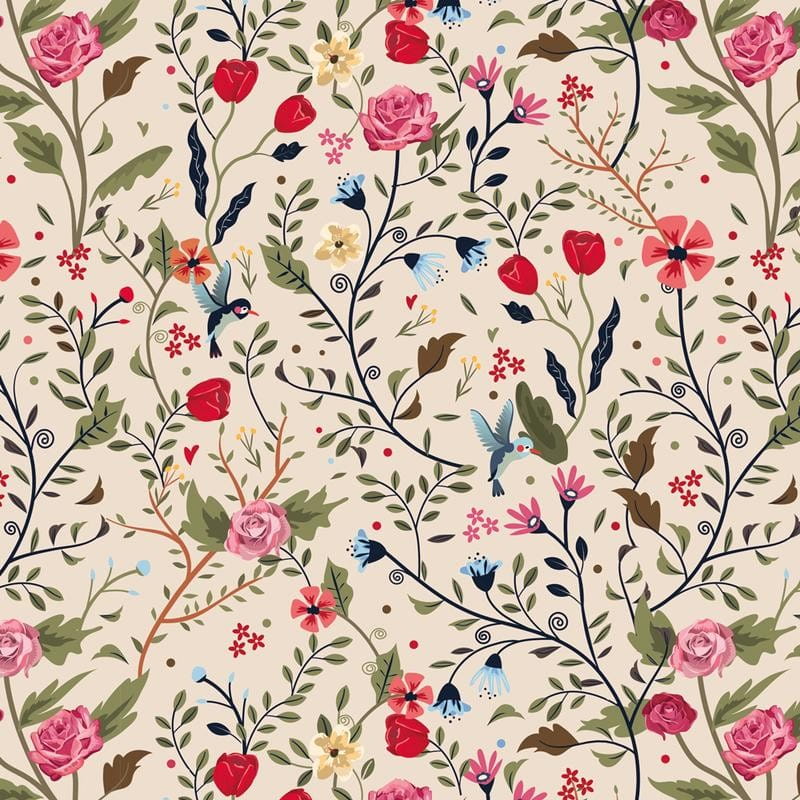 Serviettes de table en bambou oiseaux et feuilles 20 pcs - CHIC - MIC