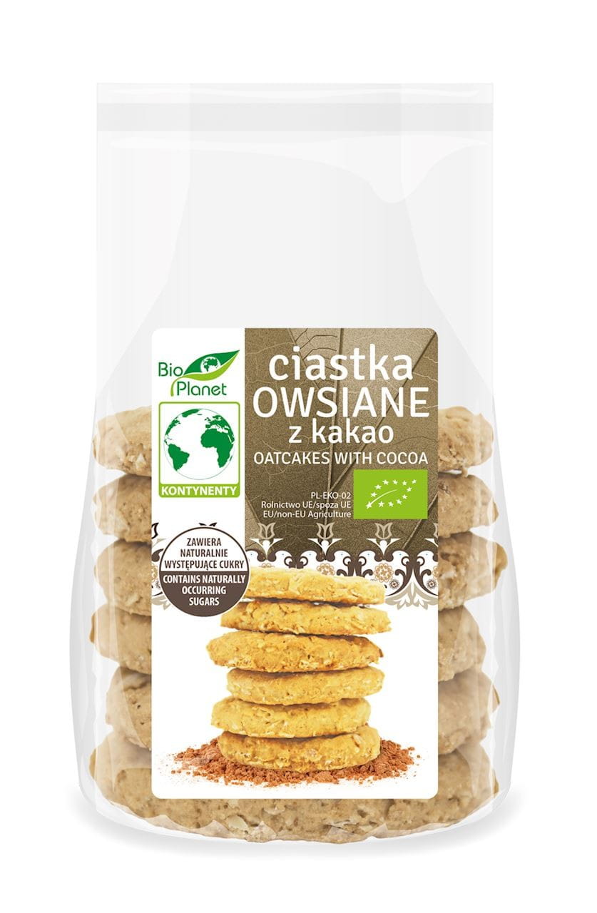 Biscuits flocons d'avoine au cacao BIO 170 g - BIO PLANET