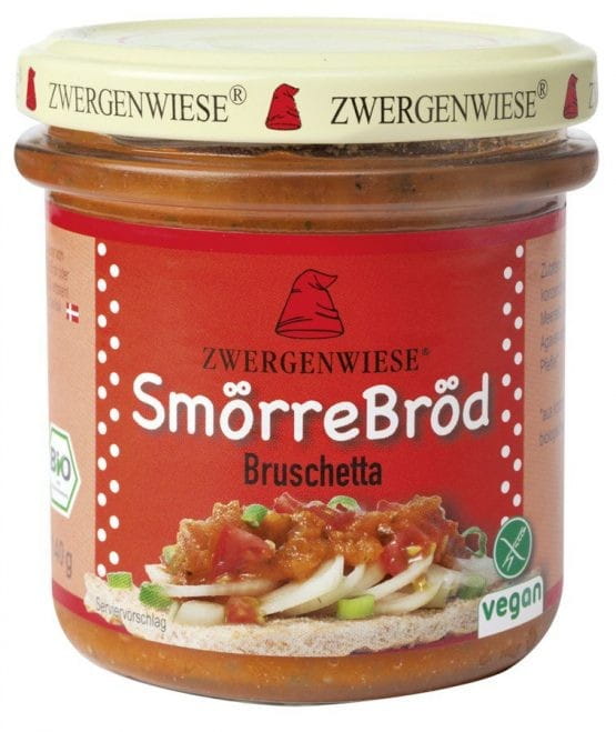 Pâte de tournesol aux tomates pour bruschetta sans gluten BIO 160 g - ZWERGENWIESE