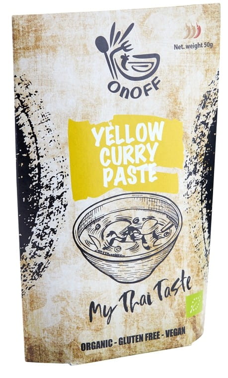 Pâte de curry jaune sans gluten BIO 50 g (sachet) - ONOFF SPICES