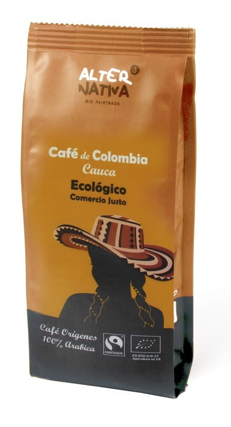 Café moulu arabica 100% Colombie commerce équitable BIO 250 g - ALTERNATIVA