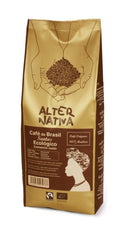 Café Arabica en Grains 100% Brésil Santos Commerce Équitable BIO 500 g - ALTERNATIVA