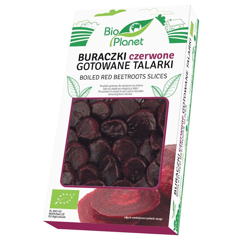 Betteraves rouges cuites en tranches BIO (polonaises) (environ 0,40 kg)