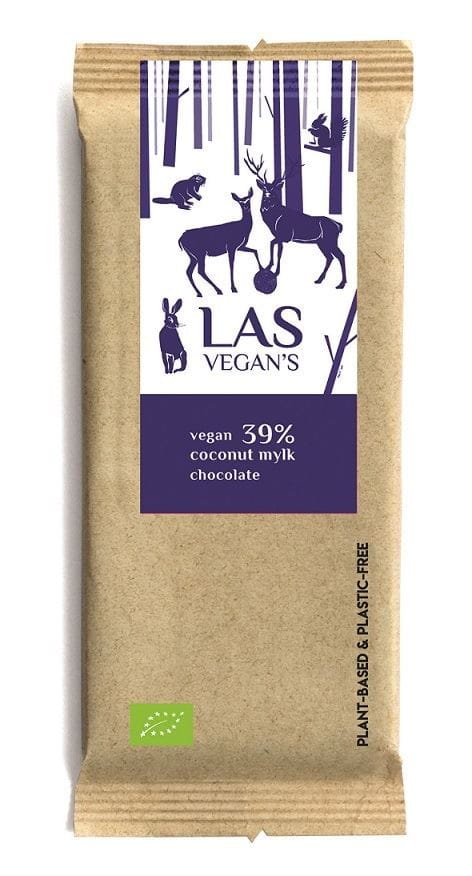 Tablette chocolat et coco BIO 50 g - LAS VEGANS