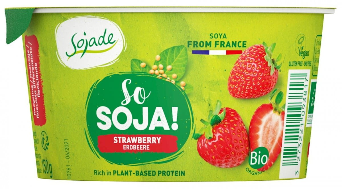 Entremet fraise soja sans gluten BIO 150 g - SOJADE