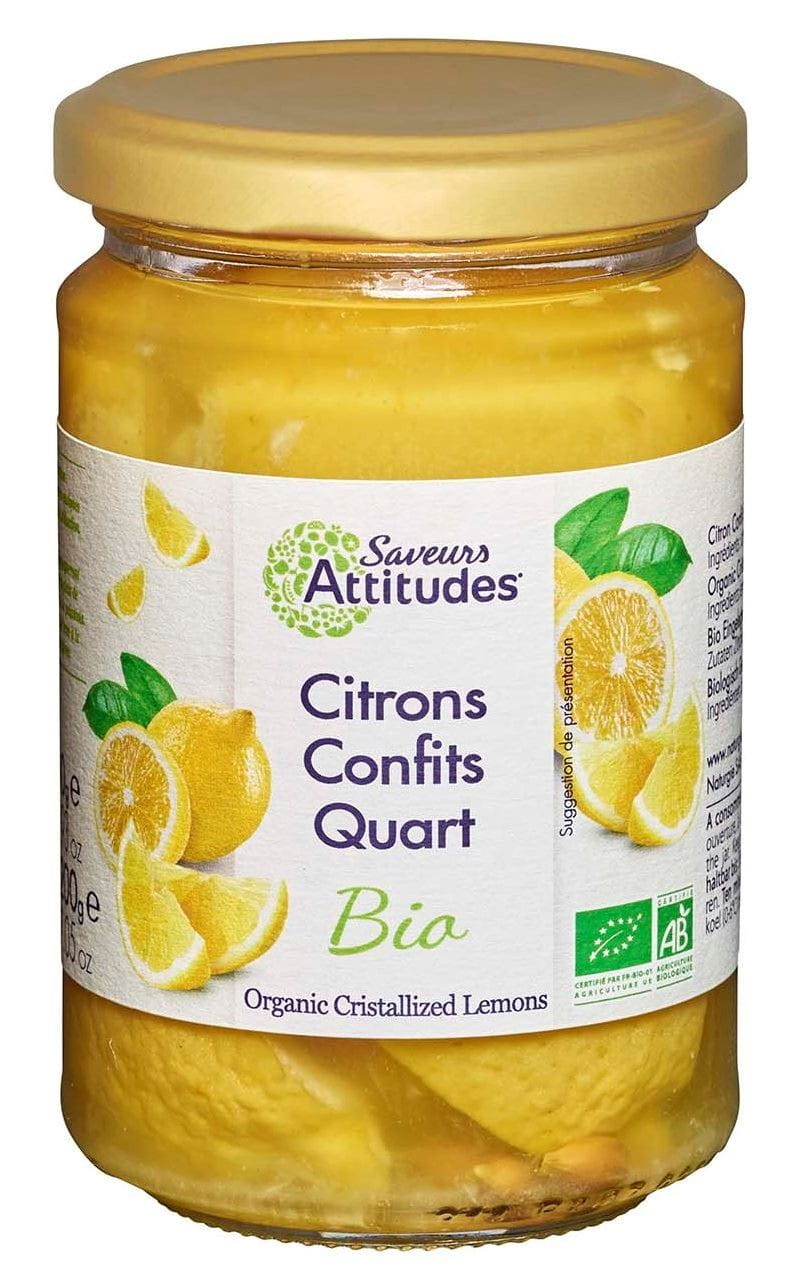 Citrons marinés BIO 300 g (200 g) - SAVEURS ET FRUITS
