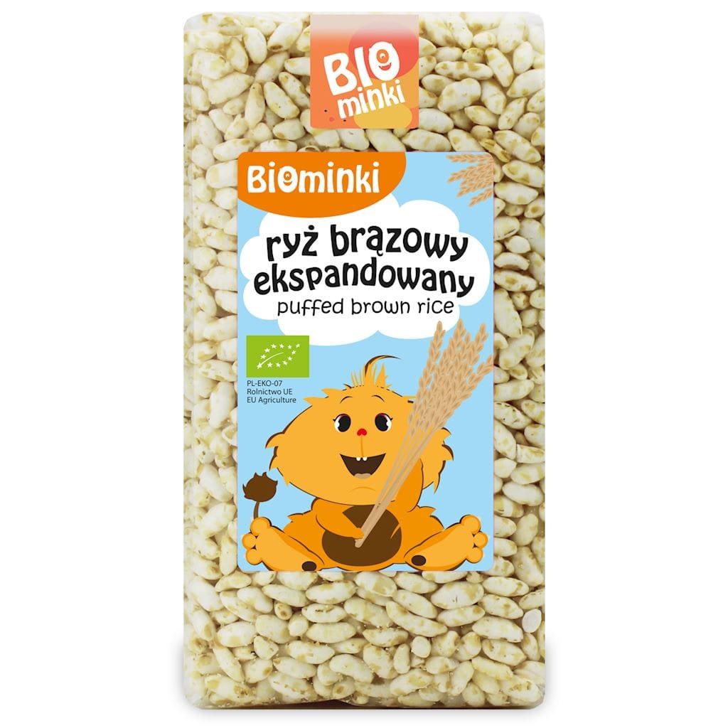 Riz brun expansé BIO 75 g - BIOMINKI