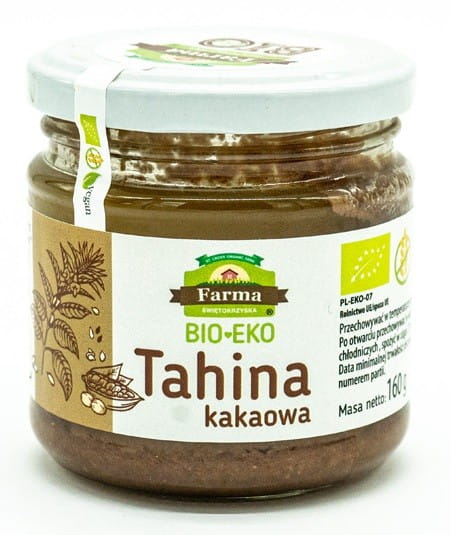 Tahina au cacao sans gluten BIO 160 g - Ferme śwętokrzyska