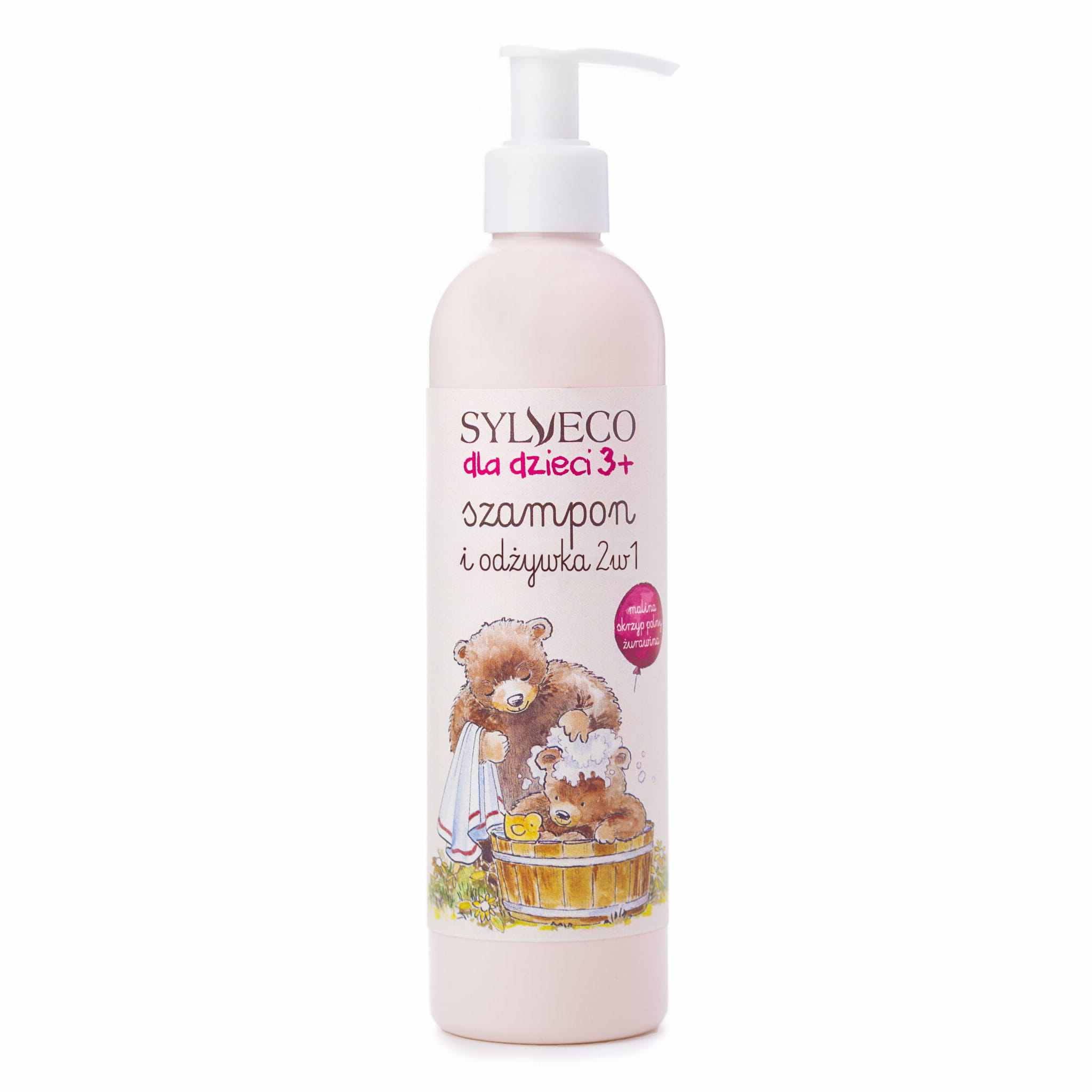 Shampooing et après-shampooing 2 en 1 pour 3 enfants + prêle framboise canneberge 300ml - SYLVECO