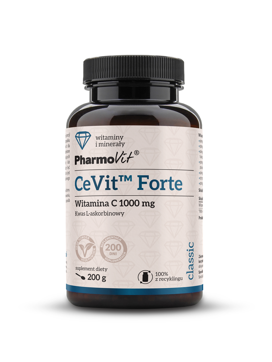 Vitamine C 1000mg cevit FORTE poudre 200 portions 200g PHARMOVIT