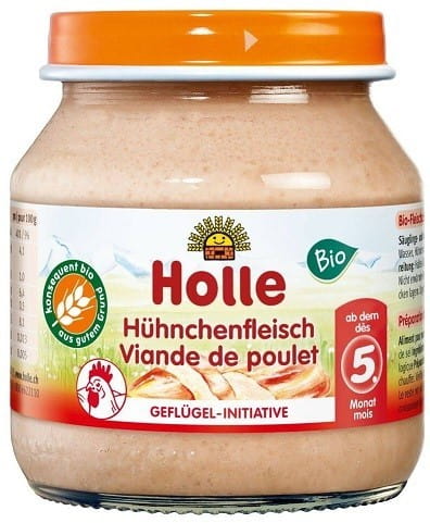 Plat de poulet BIO pour bébé 125 g HOLLE