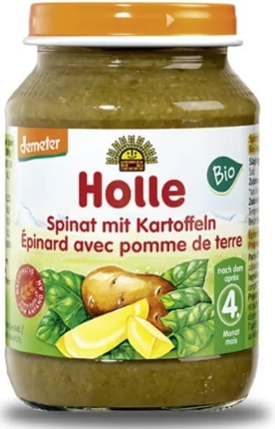 Bébés épinards aux pommes de terre BIO 190 g - HOLLE