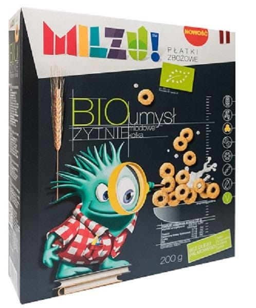 Anneaux de seigle et d'avoine au miel "esprit" BIO 200 g - MILZU