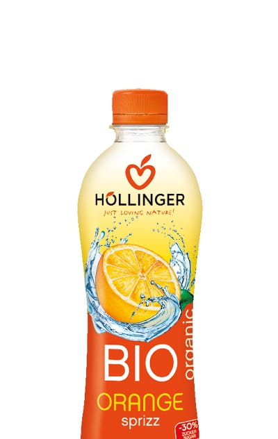 Boisson gazéifiée à l'orange BIO 500 ml - HOLLINGER