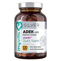 Vitamine A + D3 + E + K MK - 7 120 gélules MYVITA SILVER