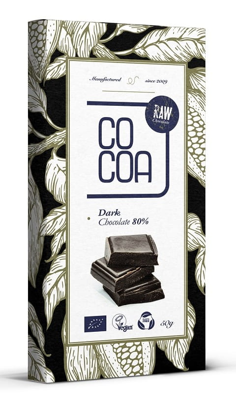 Chocolat noir 80% BIO 50 g - CACAO