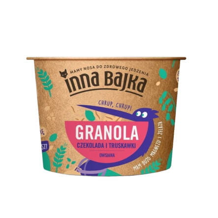 Granola avoine chocolat et fraises 65 g - ANOTHER TALE