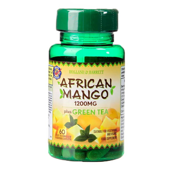 Mangue africaine plus thé vert 60 comprimés HOLLAND & BARRETT