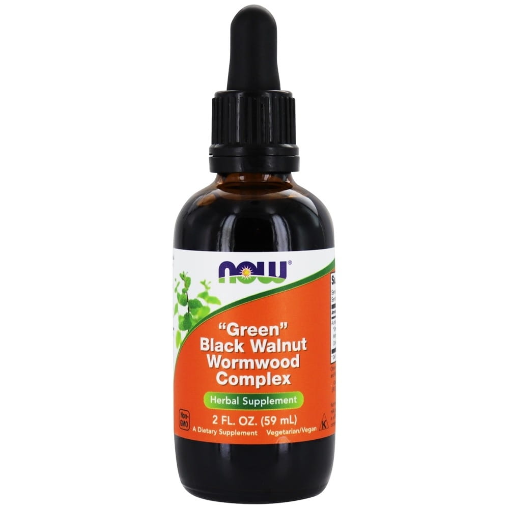 Complexe d'absinthe noyer noir vert 59 ml NOW FOODS