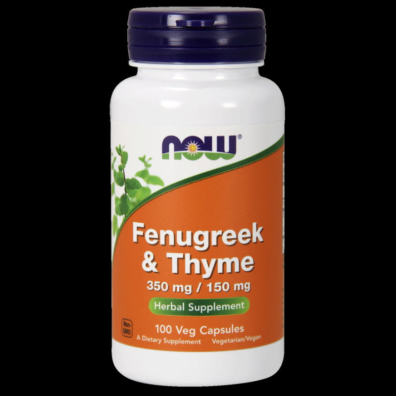Fenugrec et thym fenugrec et thym 100 gélules NOW FOODS