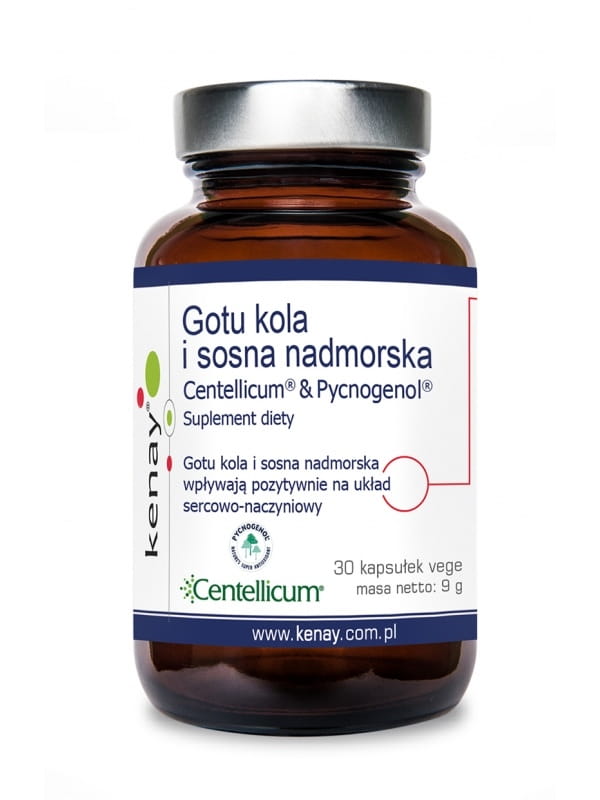 Gotu kola et pin côtier centellicum et pycnogenol 30 gélules KENAY